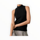 White + Warren Classic Tank - Black