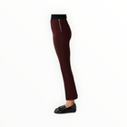 ecru Prince Cropped Flare Leg - Burgundy