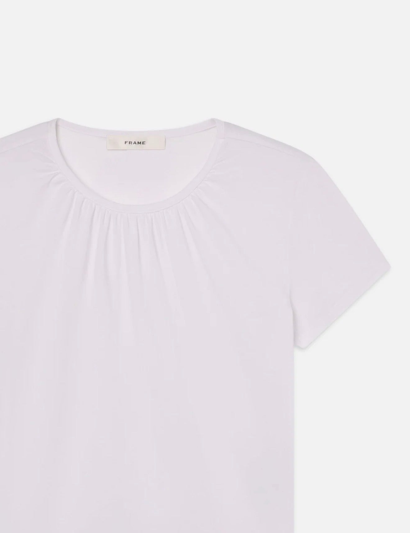 Frame The Gathered Tee - White