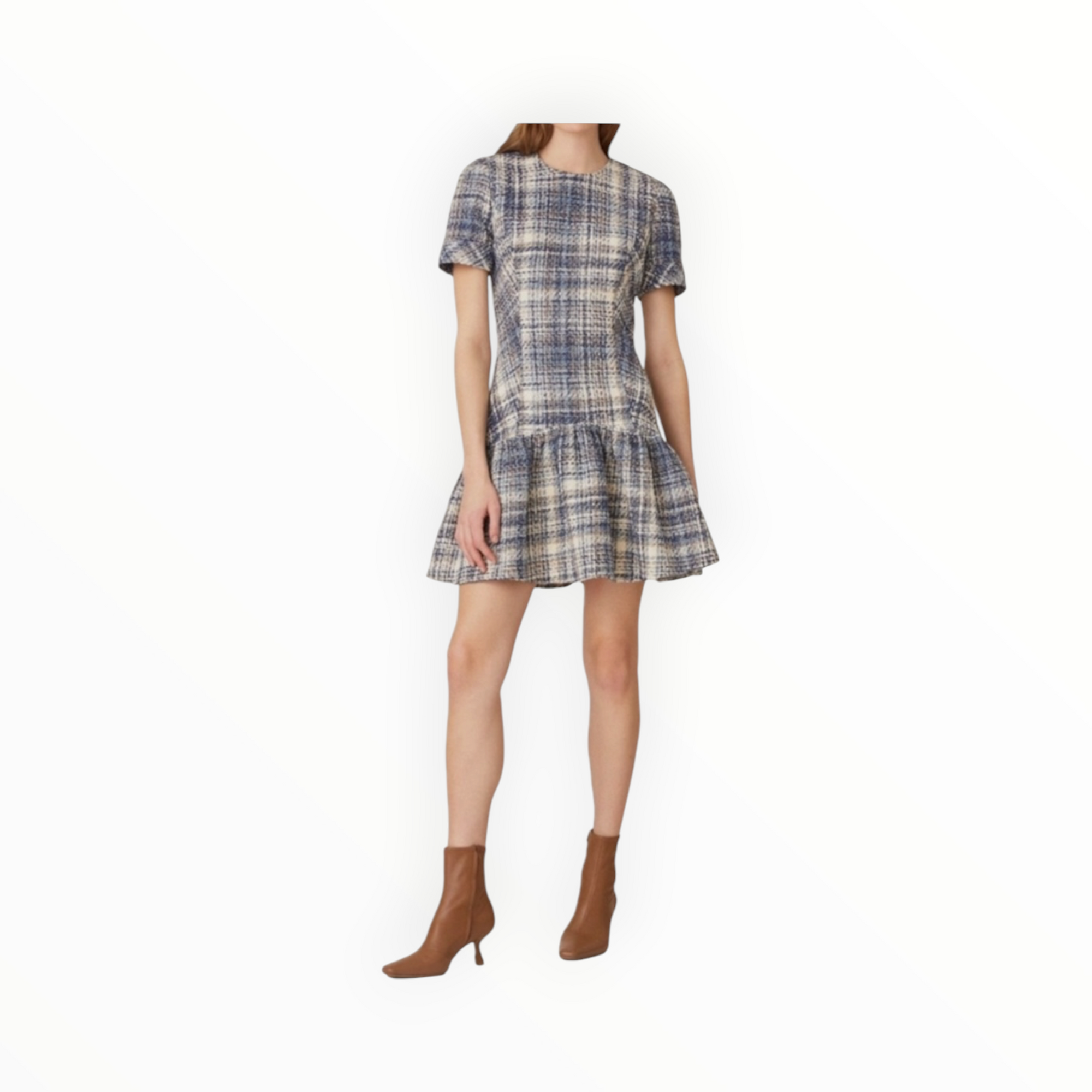 Shoshanna Eleanor Dress - Celeste Blue/Ivory