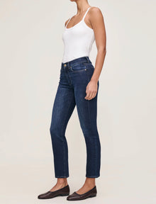 DL1961 Mara Straight Mid Rise Instasculpt Ankle Jeans - Eastside