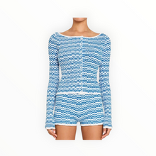 Amanda Uprichard Breezy Cardigan- Blue/White Stripe