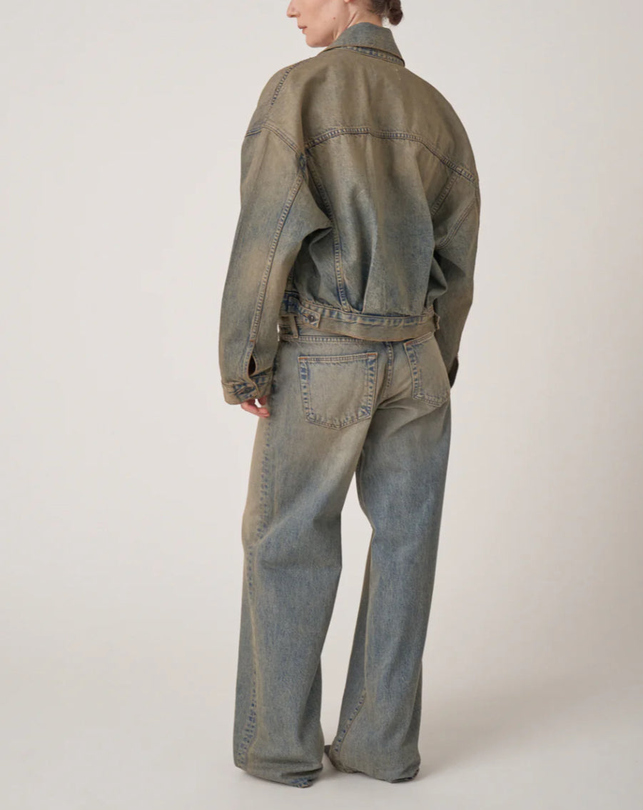 SLVRLAKE Boston Trucker Jacket - Indigo Rust