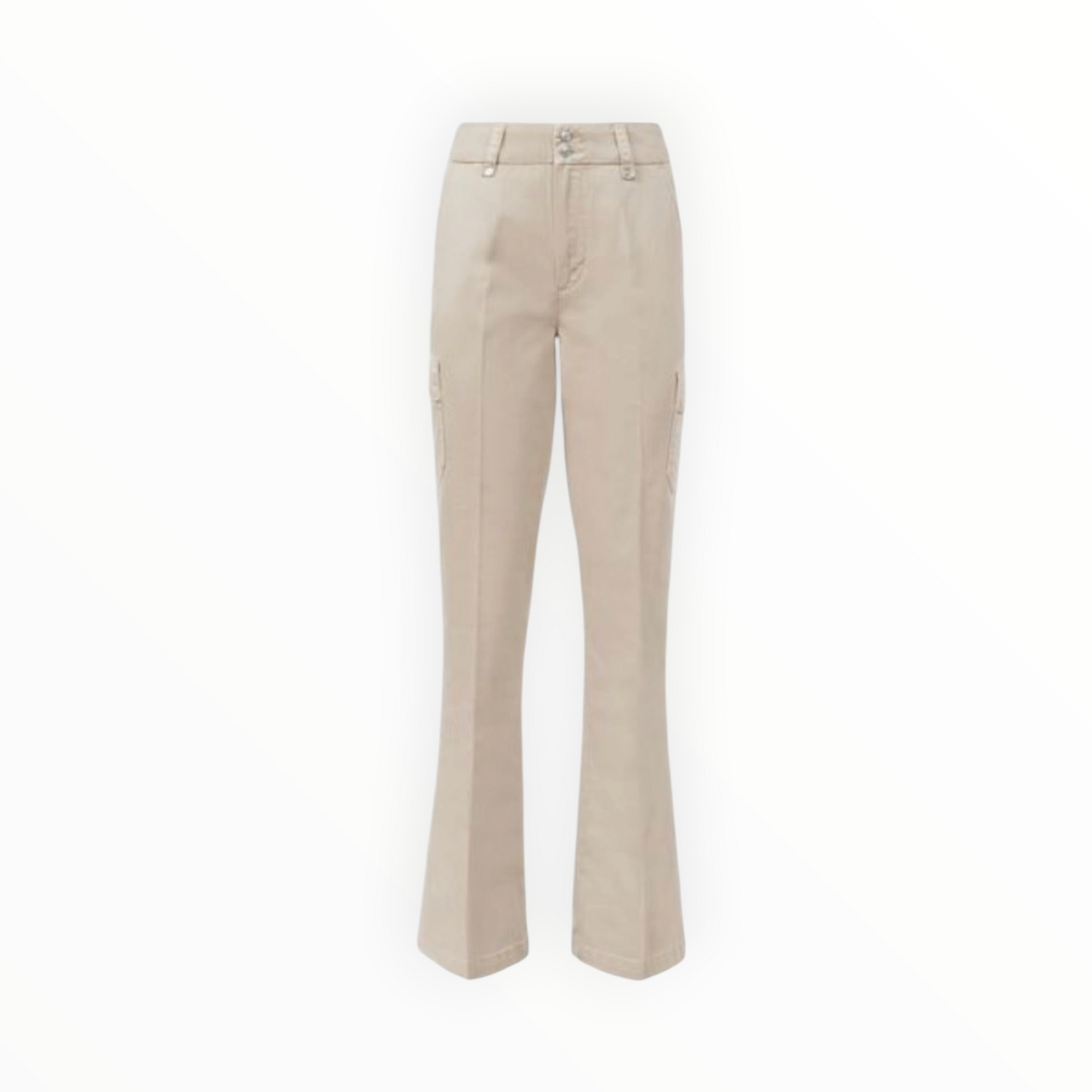 Paige Dion Flare Leg Utility Jeans - Vintage Warm Sand