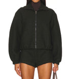 Amanda Uprichard Como Bomber Jacket - Dark Green