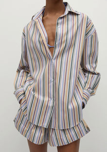 Faithful the Brand En Vau Oversized Shirt - Sifnos Stripe