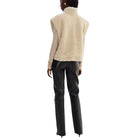 Lamarque Dua Reversible Sherpa Vest - Ecru