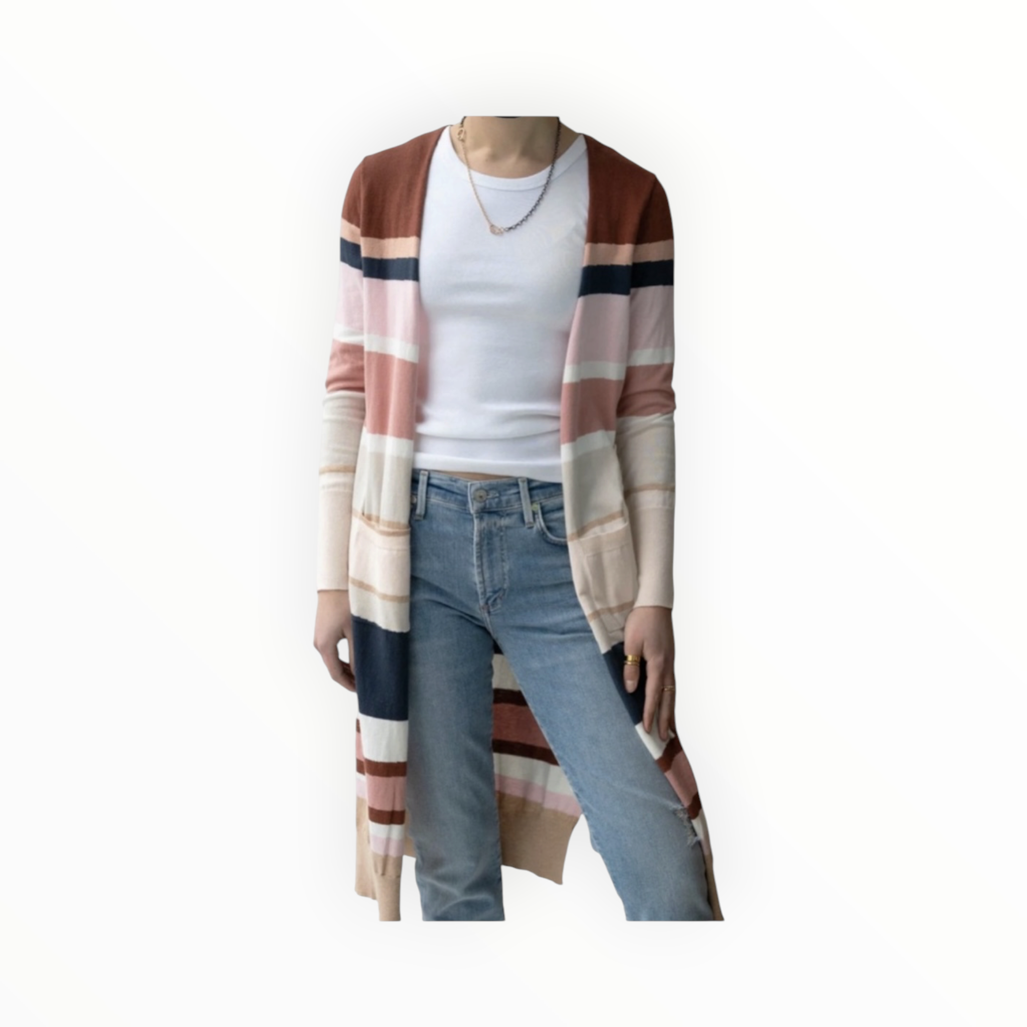 Brodie Cashmere WISPR Maxi Cardi - Sand Dune
