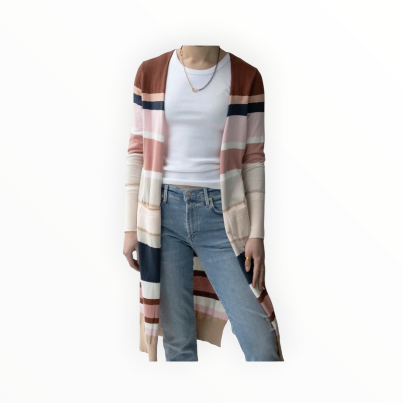 Brodie Cashmere WISPR Maxi Cardi - Sand Dune