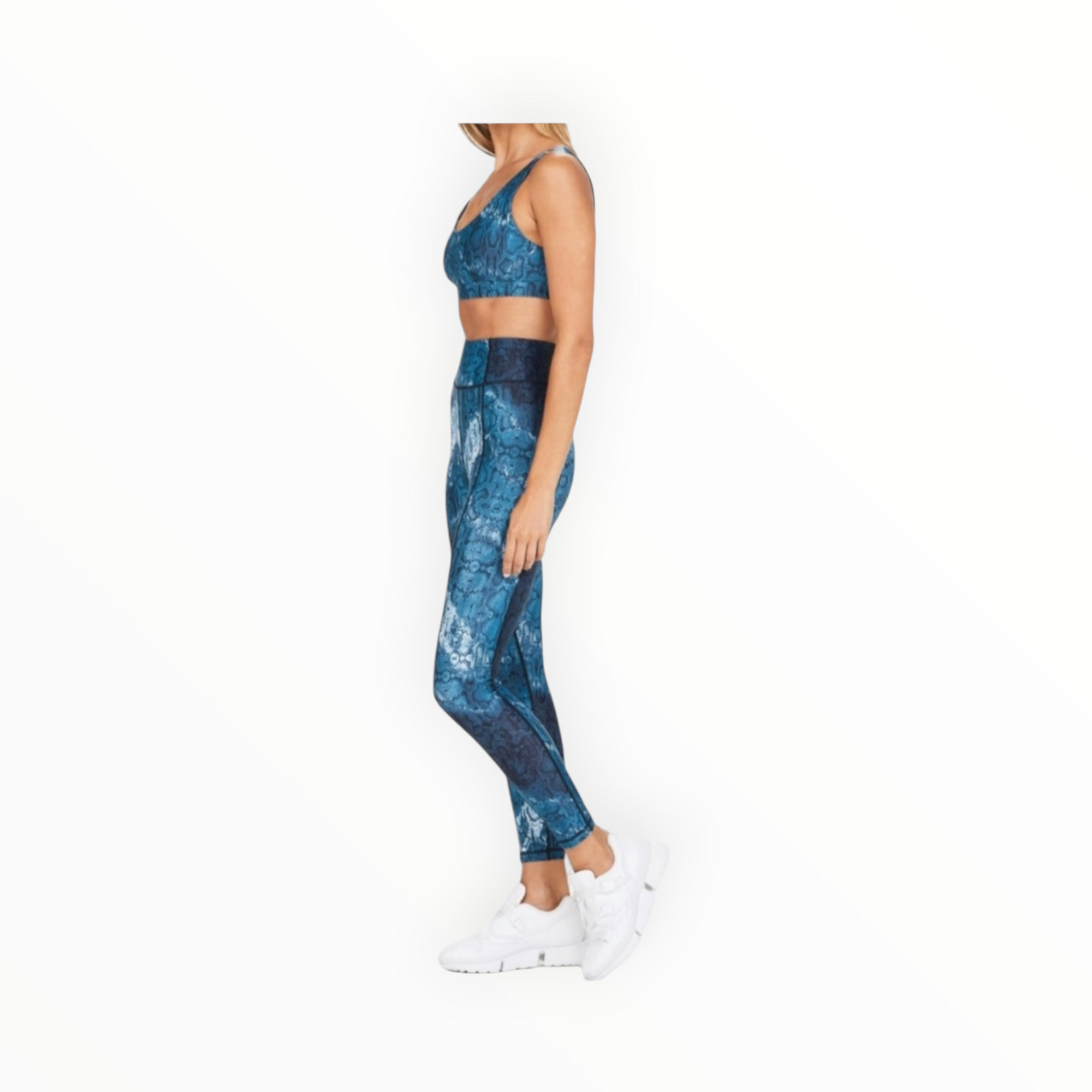 The Upside Tie Dye Python Midi Dance Pant - Jewel