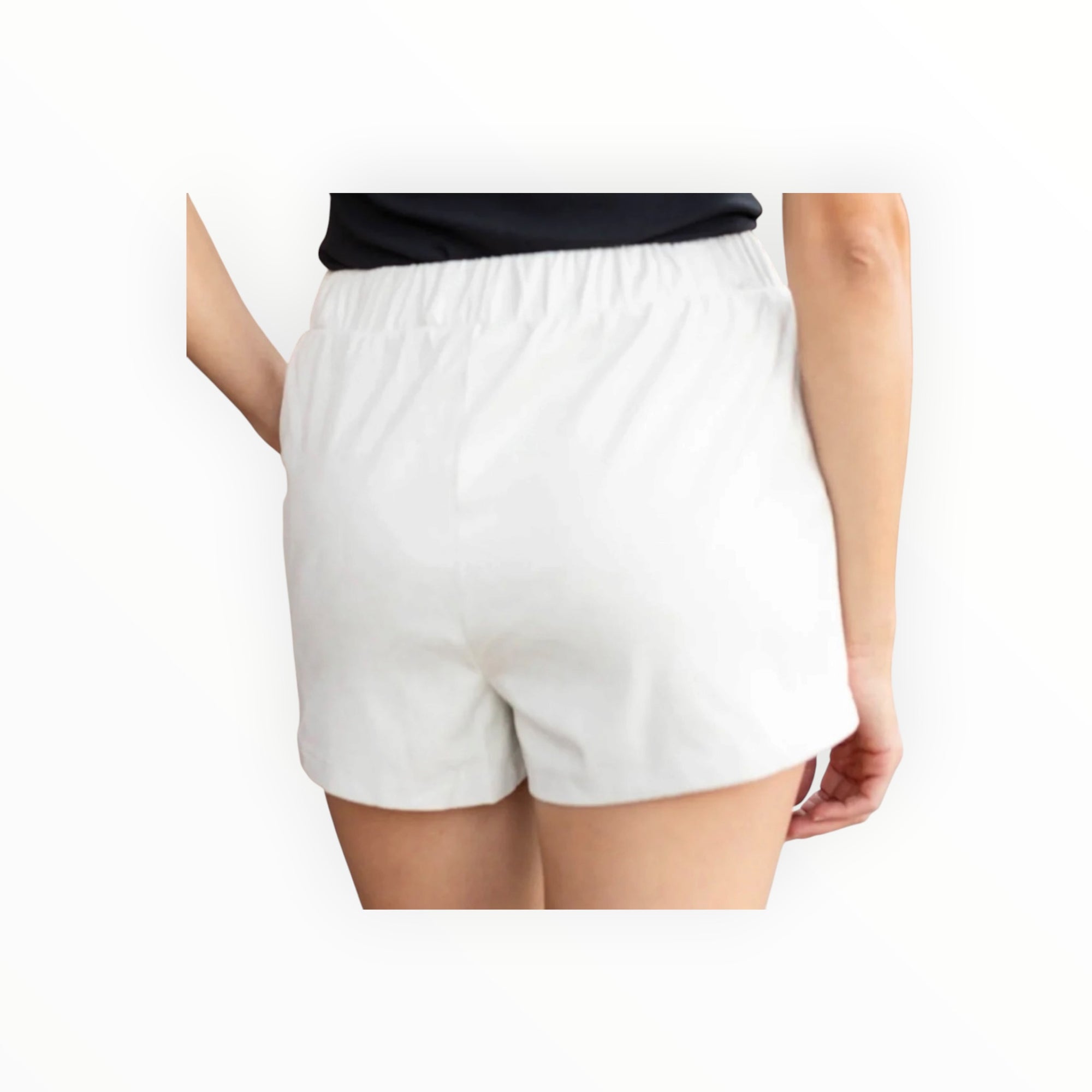 Steve Madden Faux The Record Faux Leather Shorts - Silver Birch