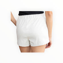 Steve Madden Faux The Record Faux Leather Shorts - Silver Birch