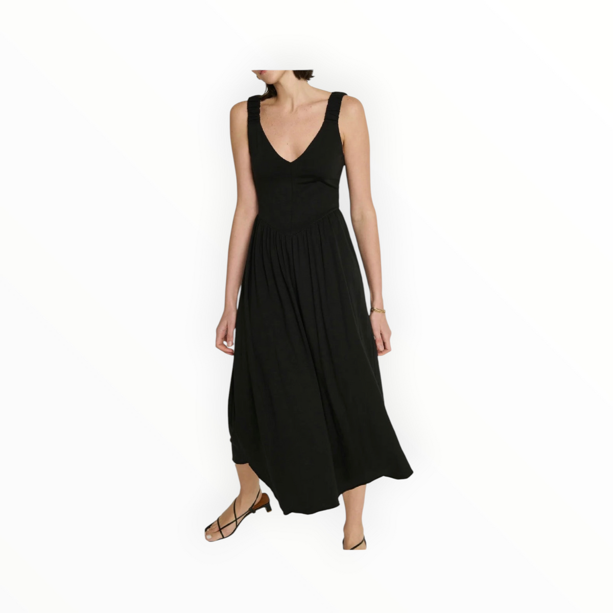 Nation Ltd Celine Midi Dress - Jet Black