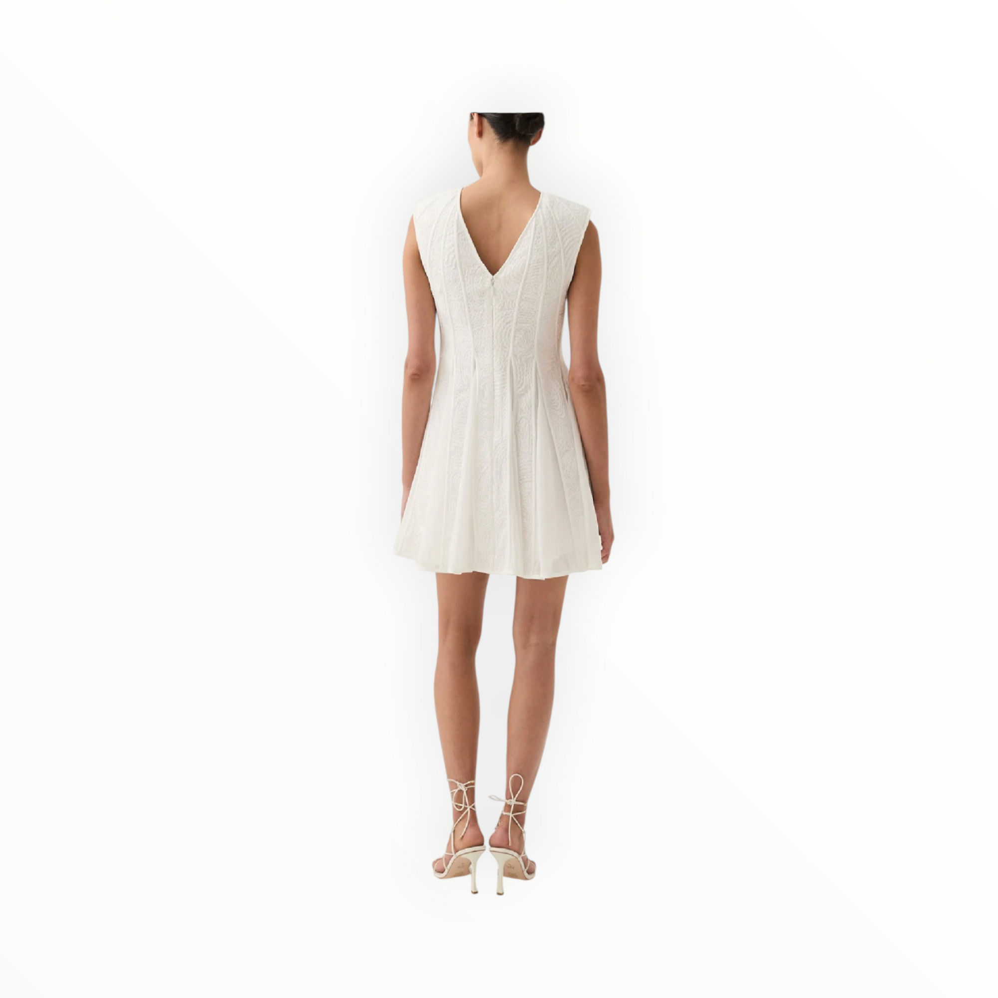 aje. Soleil Lace Mini Dress - Ivory