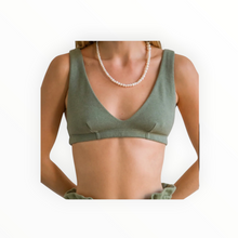 DONNI. Vintage Fleece Bralette - Sage