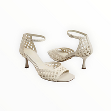 Sam Edelman Peyton Kitten Heel - Modern Ivory Faux Raffia