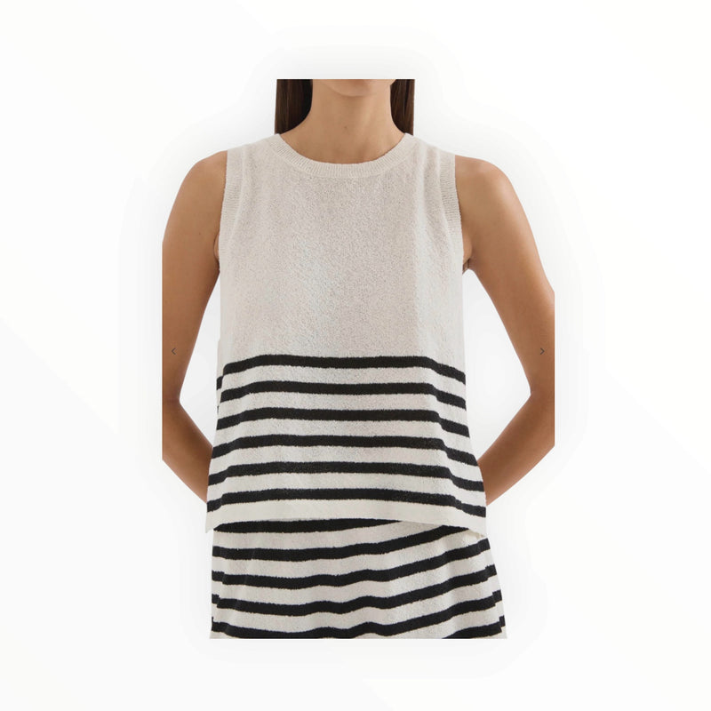 Nude Lucy Marika Knit Tank - Walnut Stripe