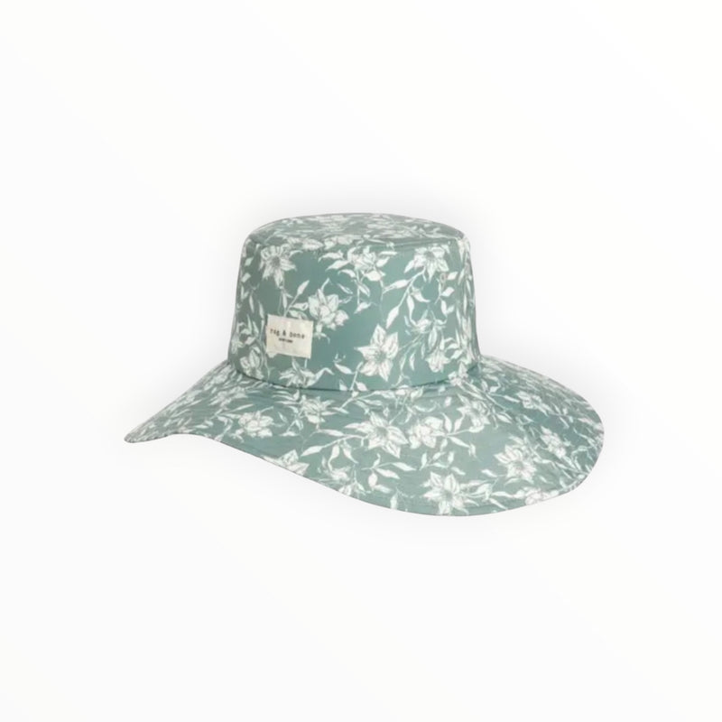 rag & bone Rag & Bone Addison Cruise Hat - Leaf Green Floral