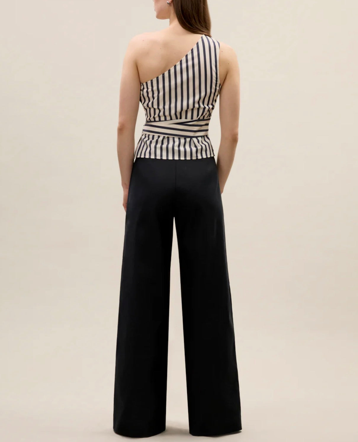 Rebecca Minkoff Isla Stripe Poplin Top - Cream Stripe