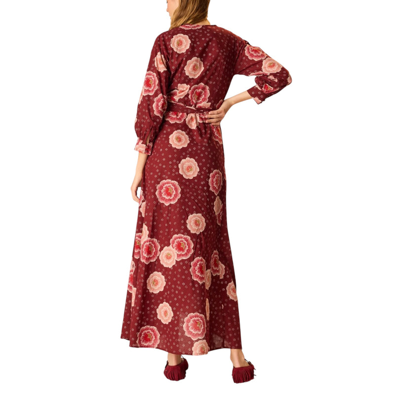 Natalie Martin Kate Long Sleeve Dress - Poppy Cherry