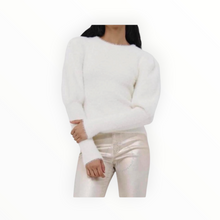 Jonathan Simkhai Levy Fuzzy Knit Pullover - Ivory