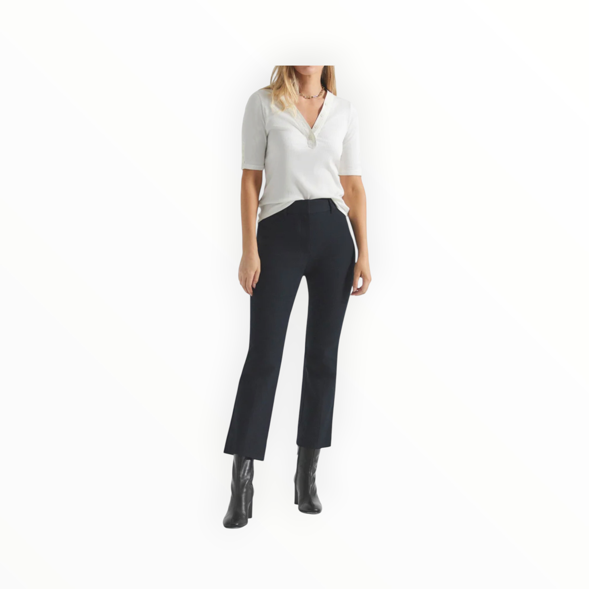 Derek Lam 10 Crosby Crosby Crop Flare Trouser - Midnight