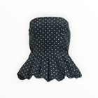Tanya Taylor Farah Top - Black/Ivory Multi