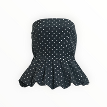 Tanya Taylor Farah Top - Black/Ivory Multi