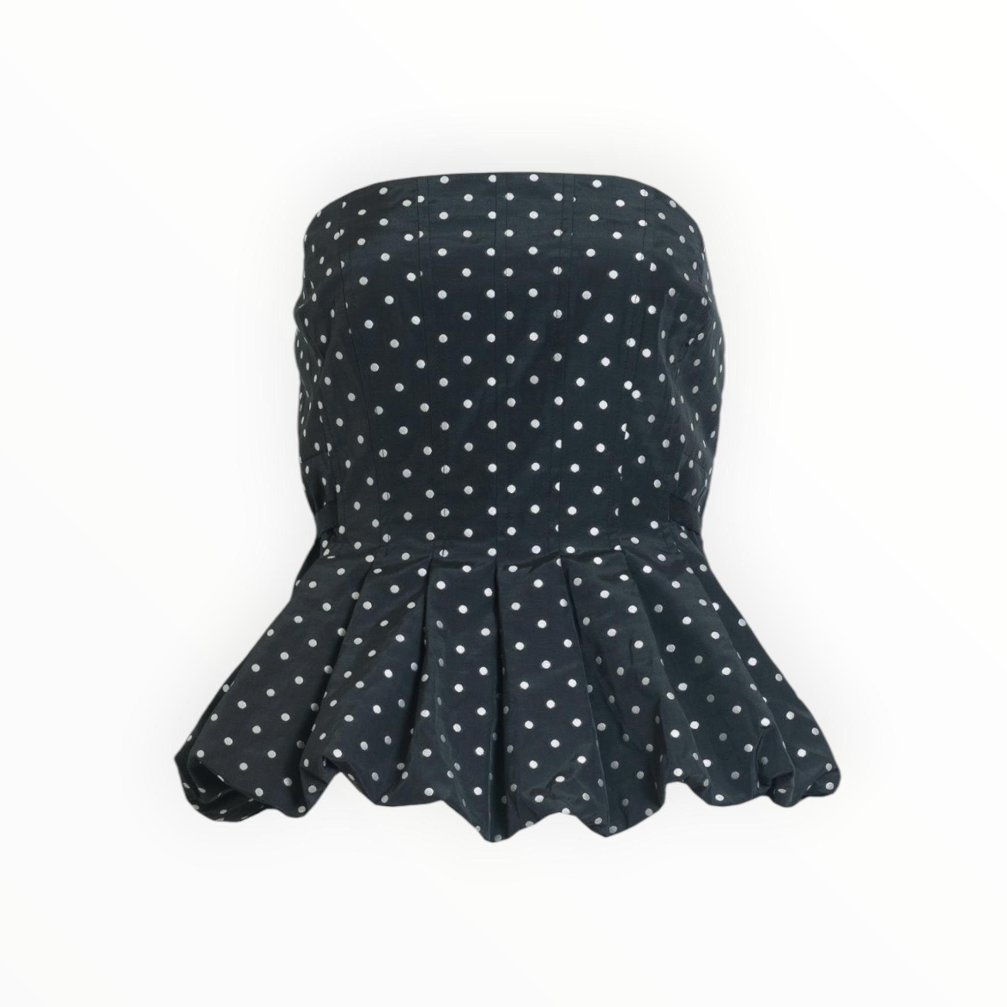 Tanya Taylor Farah Top - Black/Ivory Multi