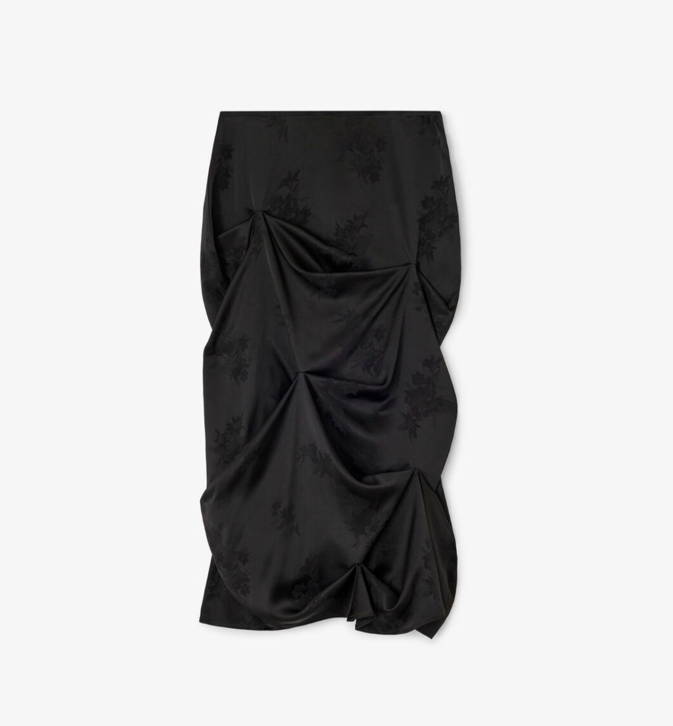 GANNI Draped Skirt - Black