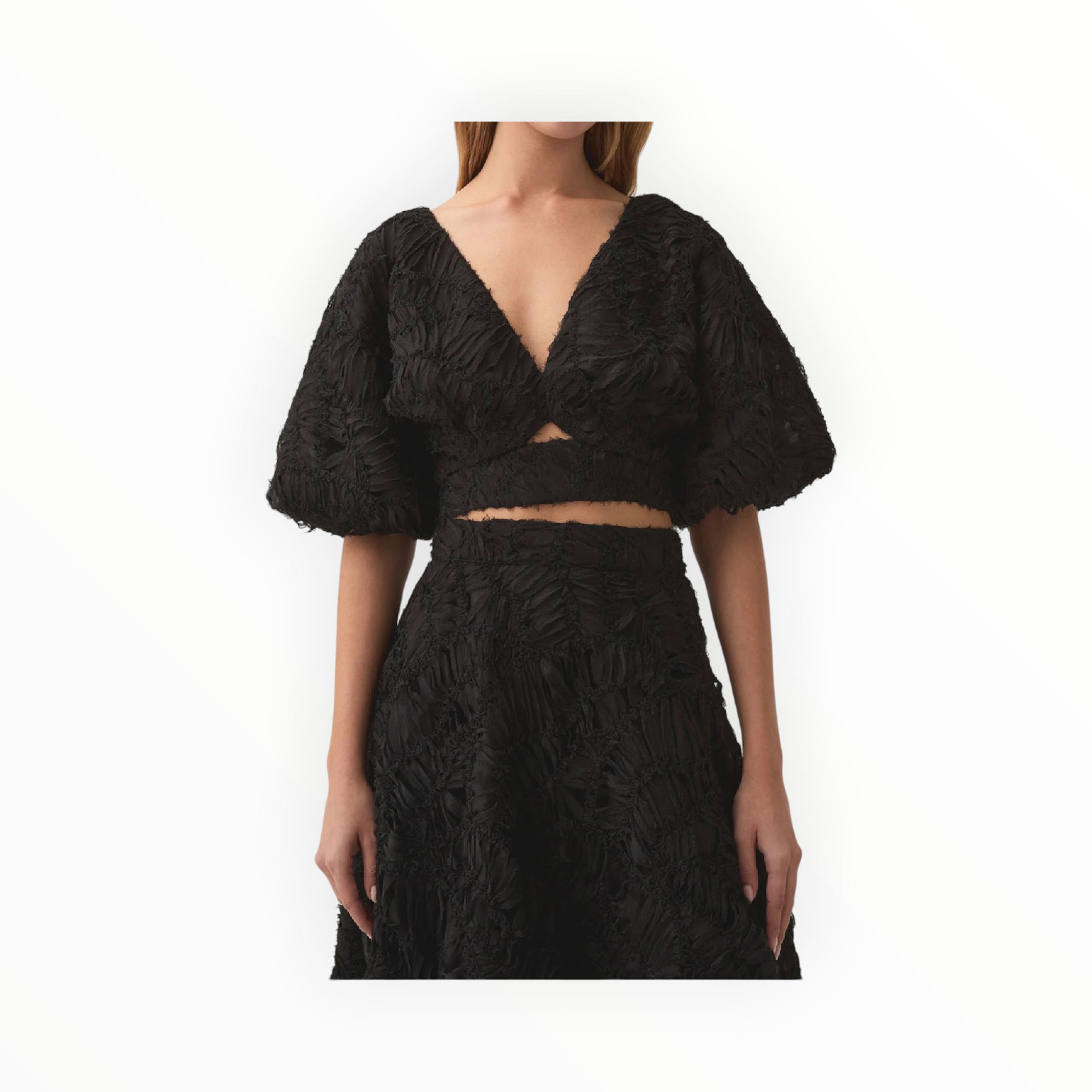 aje. Florential Top - Black