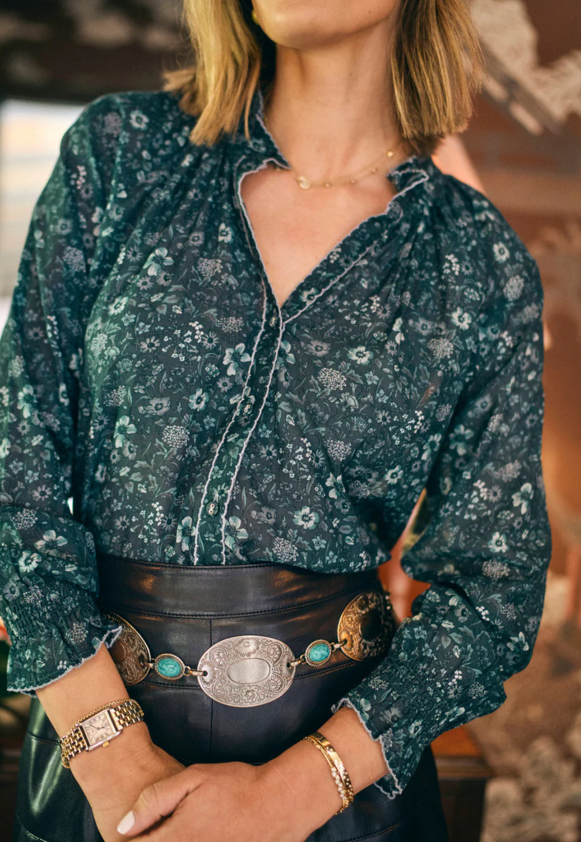 Baybala Harper Top - Midnight Meadow