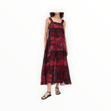 Natalie Martin Jasmine Maxi Dress With Sash - Ament Snake Oxblood