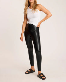 Commando Faux Leather Legging - Black