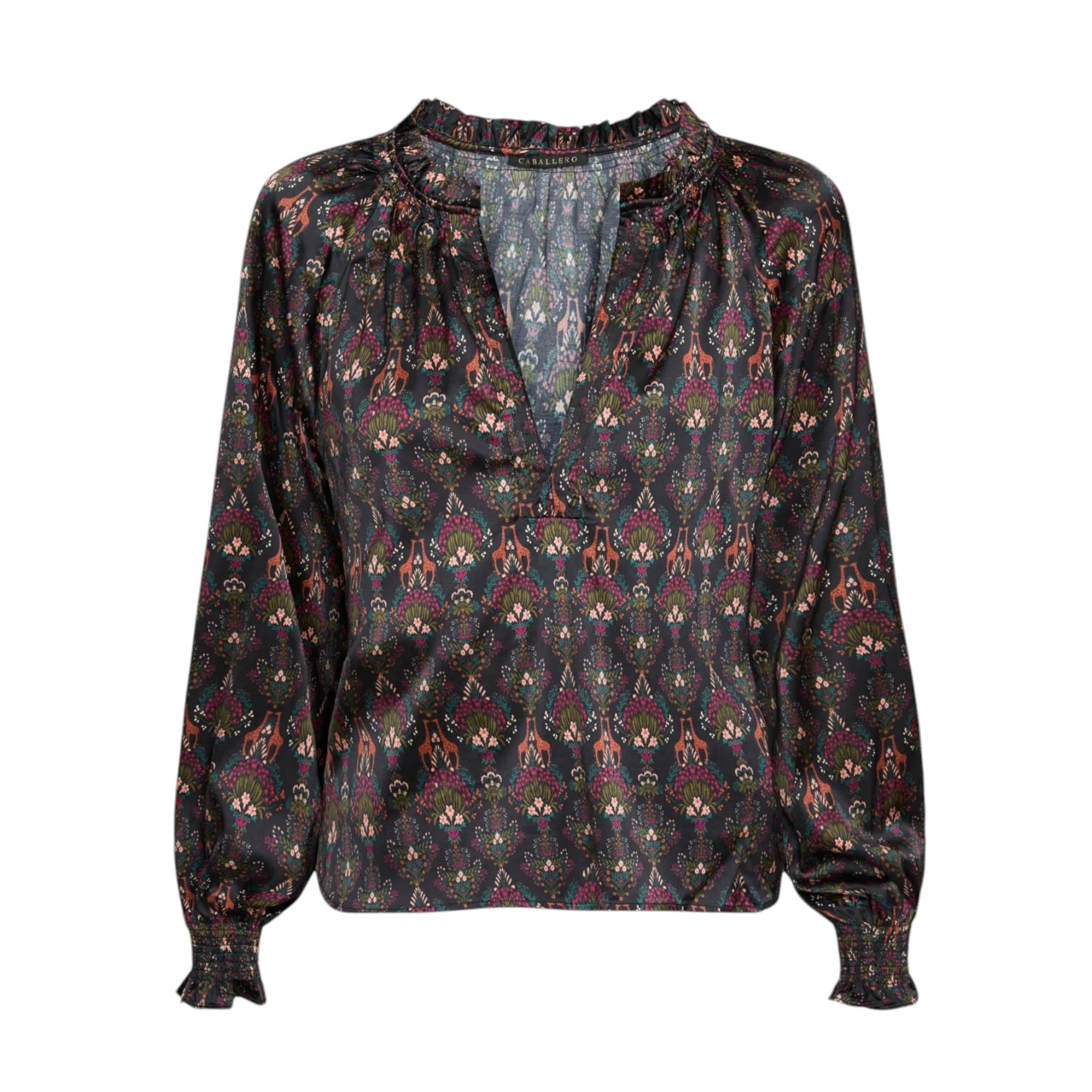 Caballero Vickie Blouse - Giraffe Bouquet