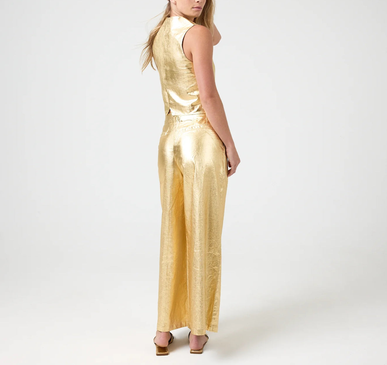 Lanhtropy Culotte Pants - Gold