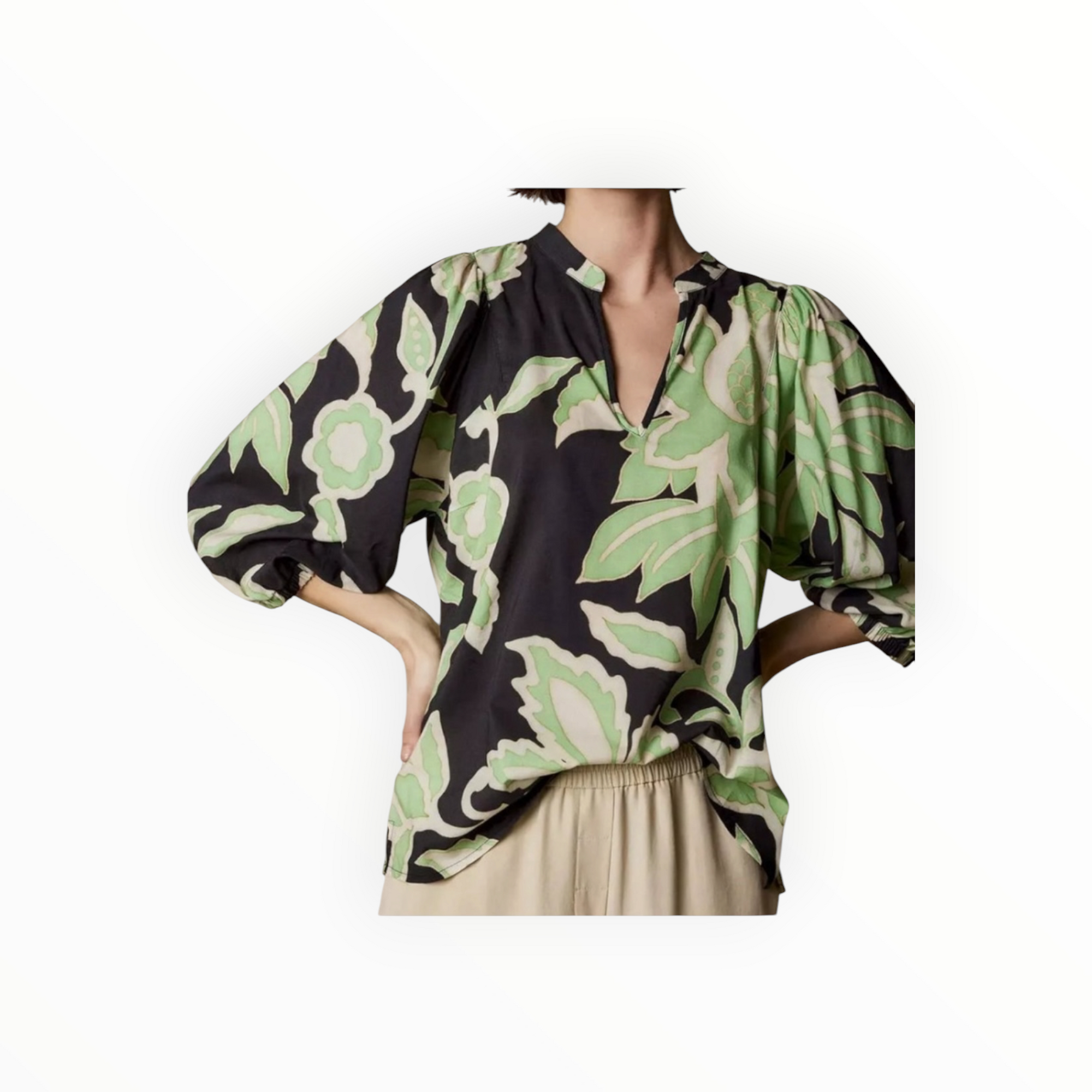 Summum Botanical Print Blouse