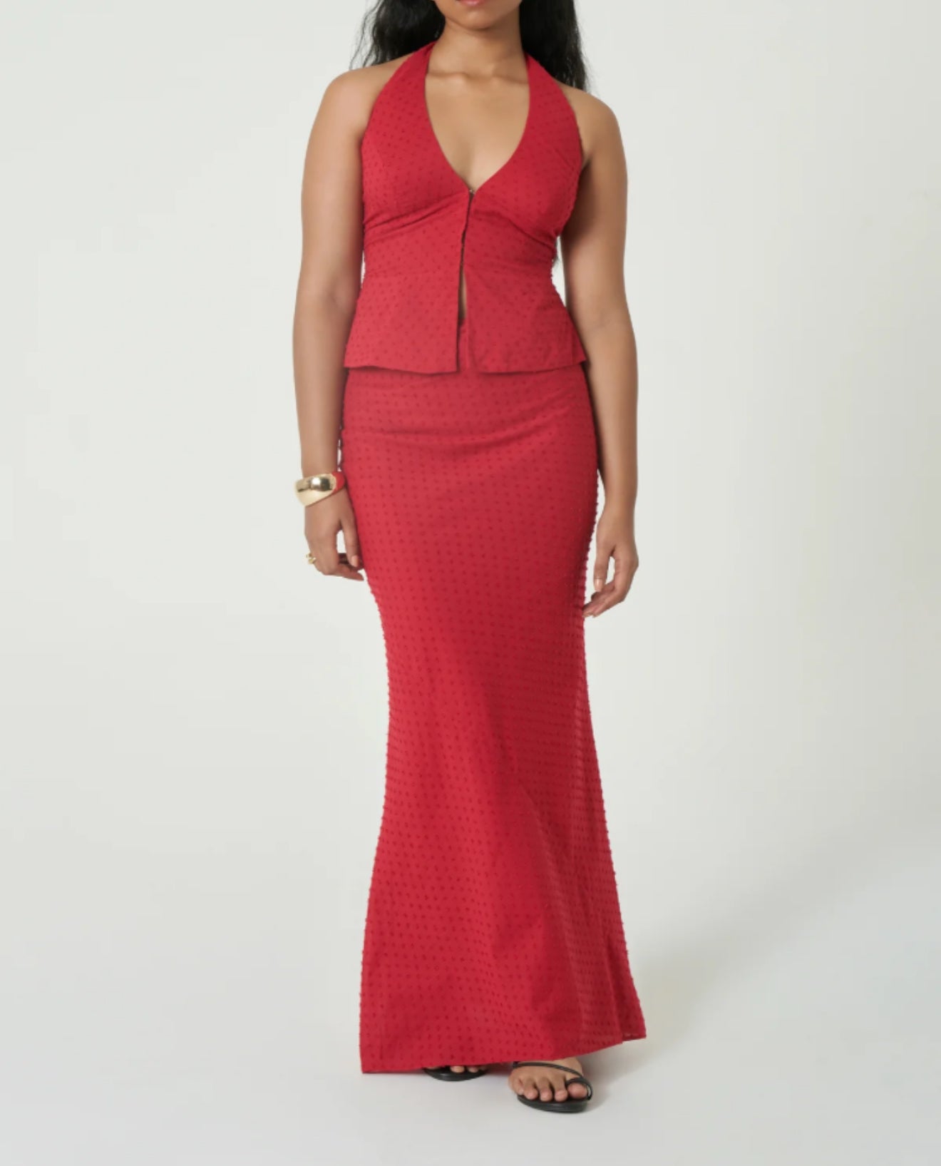 SUMMER AWAY Cefalù Skirt - Cherry