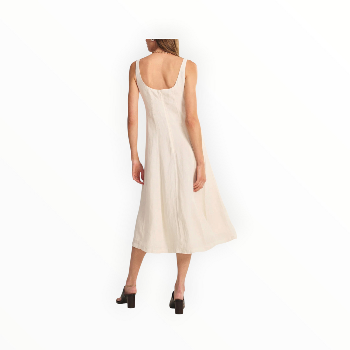 Velvet by Graham & Spencer Austen Linen Dress - Chalk