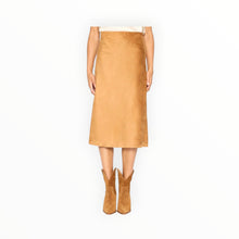 Brochu Walker Hallie Vegan Suede Slip Skirt - Camel