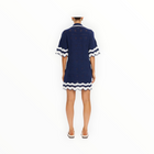 Kivari Camille Knit Mini Dress - Navy/White