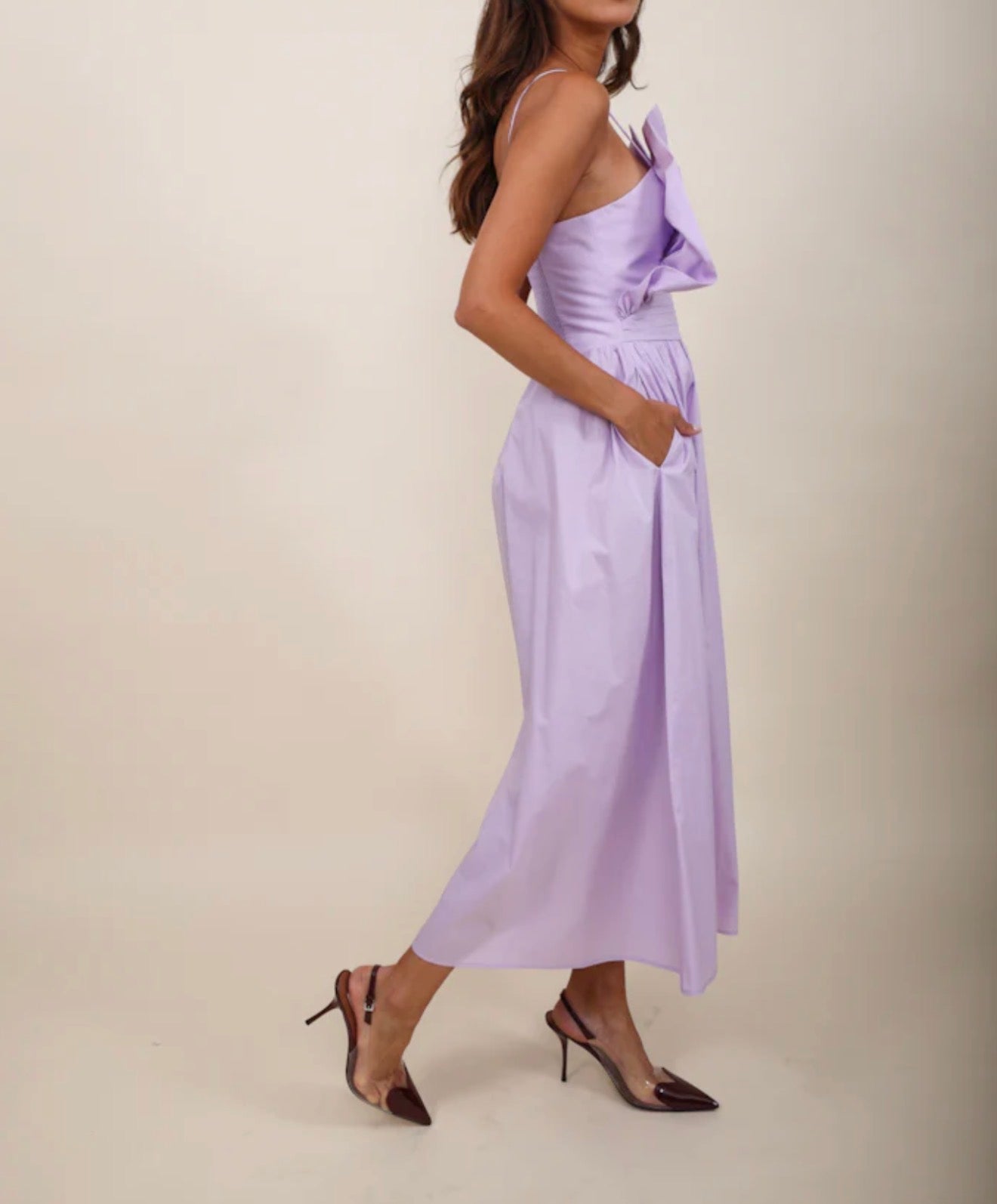 Meimeij Cotton Poplin Dress - Lilac