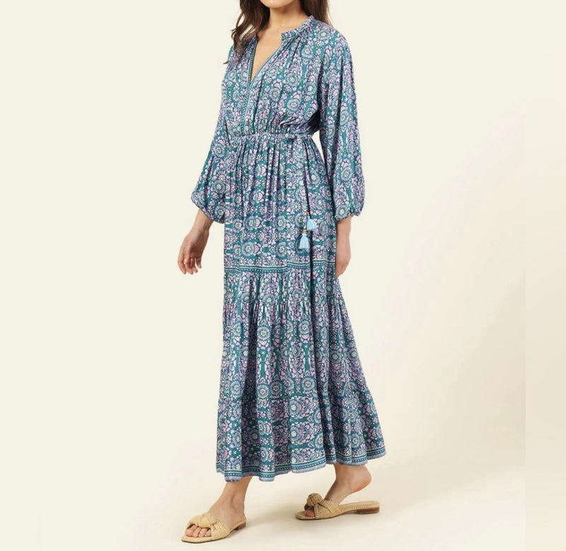 Omika Nina Midi Dress - Malia Teal