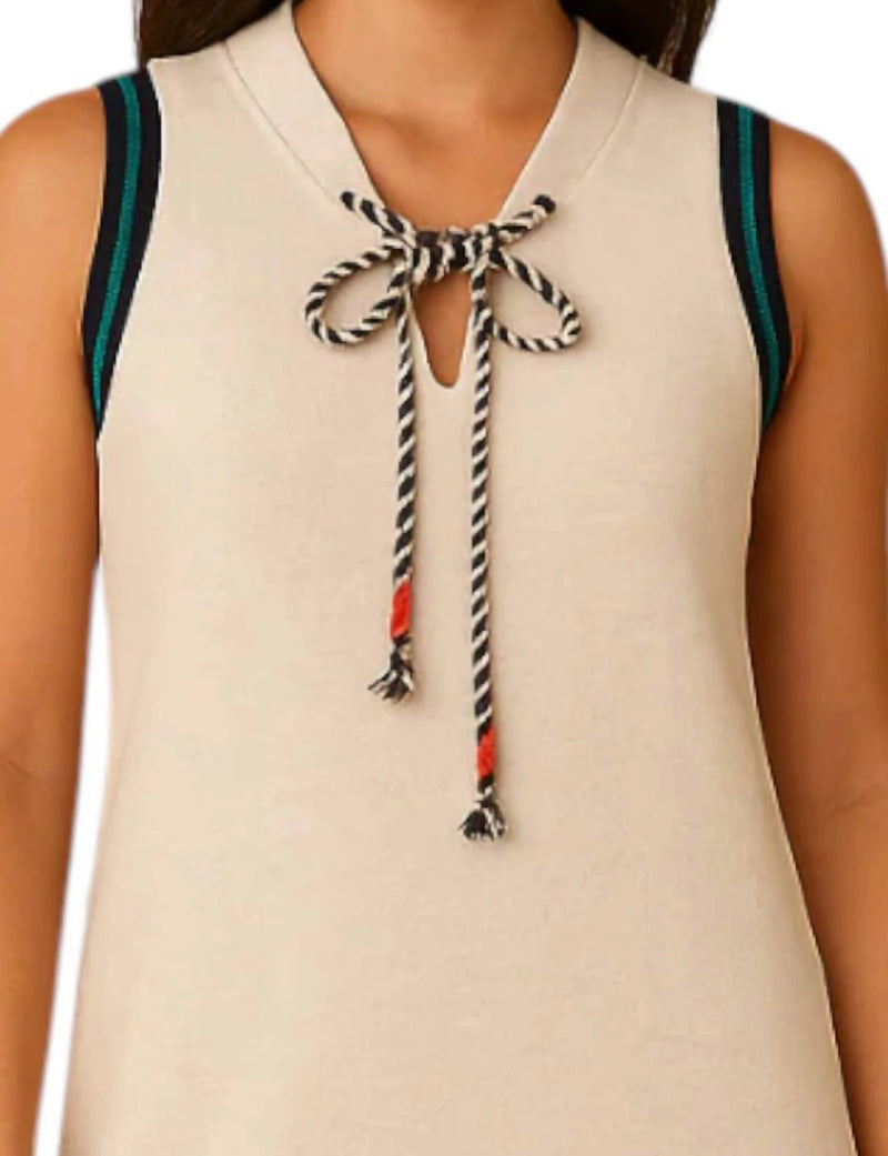 Sundry Sleeveless Midi Dress - Oyster