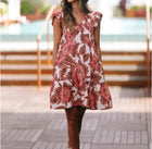 Omika Jacqueline Mini Dress - Cemile Fig