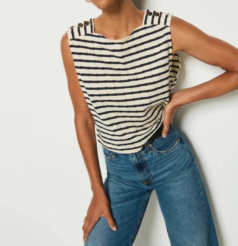 Nation Ltd Bettina Tank - Night Sky Stripe