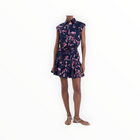 Karina Grimaldi Lola Print Skirt - Navy Summer Whisper