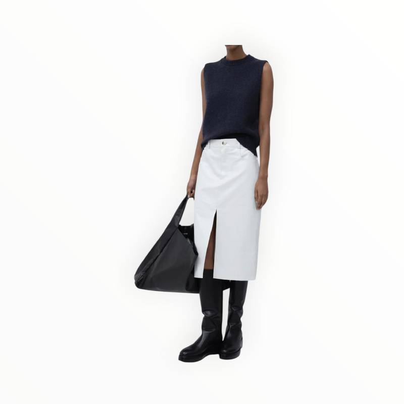 KASSL Editions 5-Pocket Skirt - Oil White