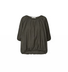 Rabens Saloner Rachelle Voile Cloud Blouse - Pirate Black