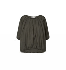 Rabens Saloner Rachelle Voile Cloud Blouse - Pirate Black